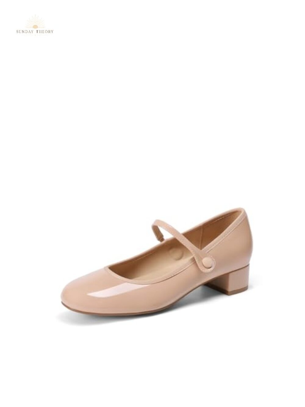 Mary Jane Comfortable Arch Support Dress Heels Faux Leather